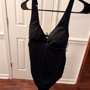 Amazon Essentials Classic Black Swimsuit